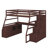 Full-Size Loft Bed Featuring 7 Drawers, 2 Shelves, And A Desk-1325819953