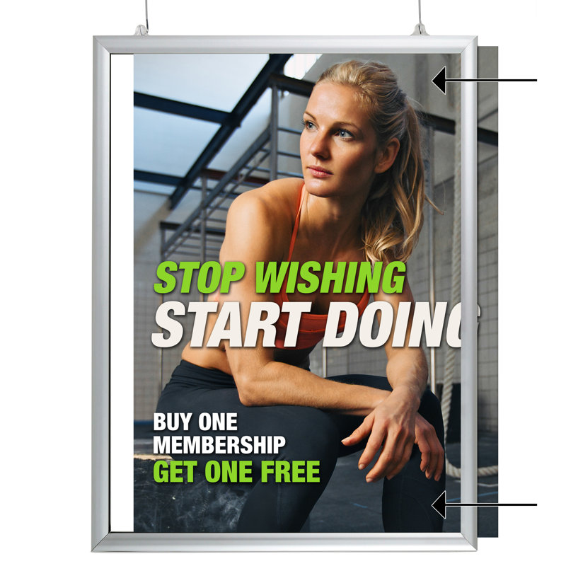Double Sided Slide In Frame