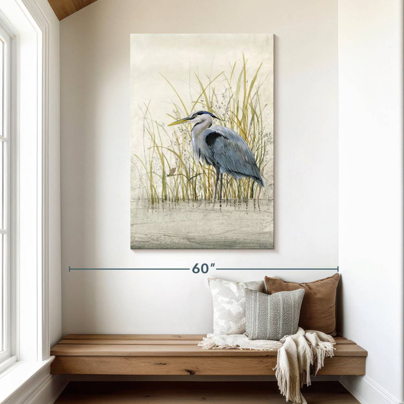 Brampt Heron Sanctuary II, 48" H x 32" W