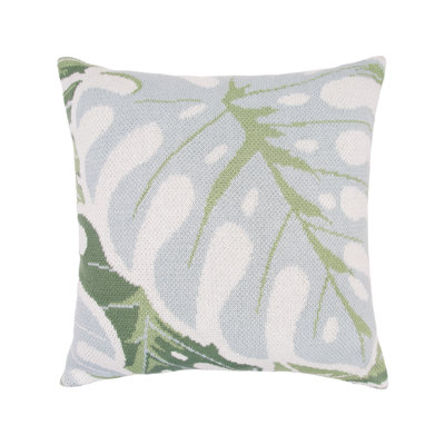 Monstera Knit Pillow