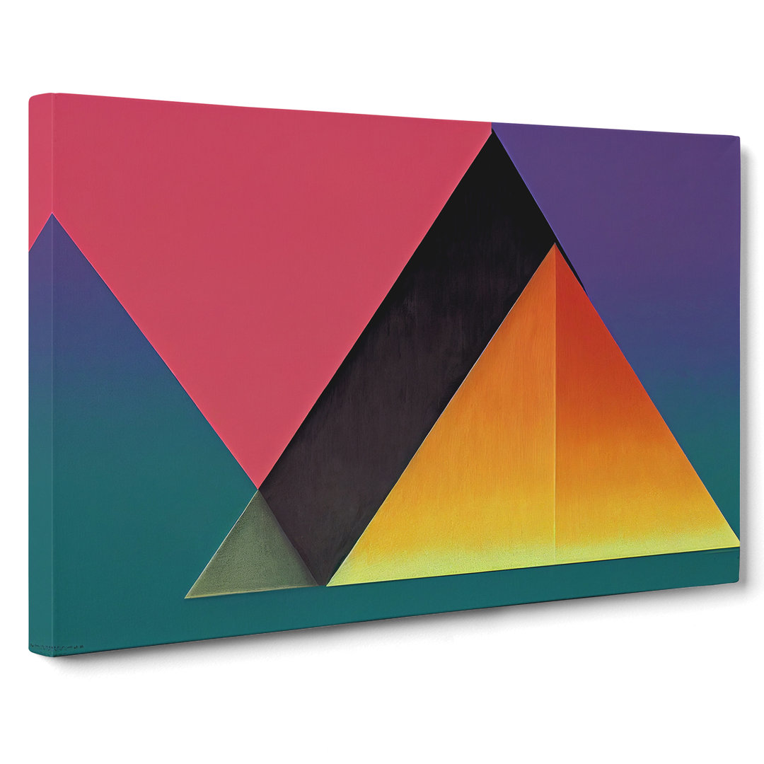 Geometric Pyramids Vol.2 Abstract - Wrapped Canvas