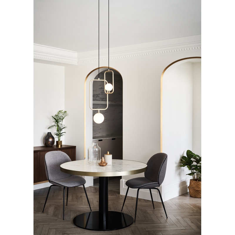 Aviva 1 - Light Pendant, Champagne Gold, 15.8" H x 9.7" W x 5.5" D