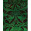 Tapis de couloir vert contemporain en laine nouée à la main 2 pi 6 po x 8 pi 9 po