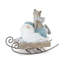 Figurine gnome sur traîneau (ensemble de 2)