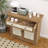 Rustic Vintage Accent Cabinet With Carved Floral Panels, Distressed Wood Sideboard With Drawer And Double Doors, Farmhouse Storage Cabinet