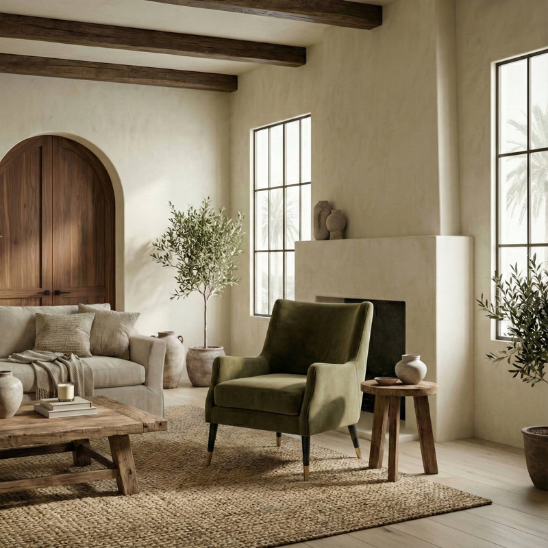 Lorinda Velvet Armchair