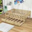 Lit de jour en bois Havund avec lit gigogne simple et garde-corps de clôture-50133394-50133397