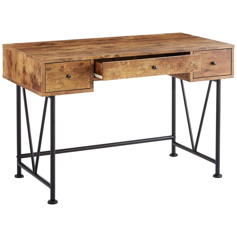 Pernell Writing Desk, Antique Brown/Black