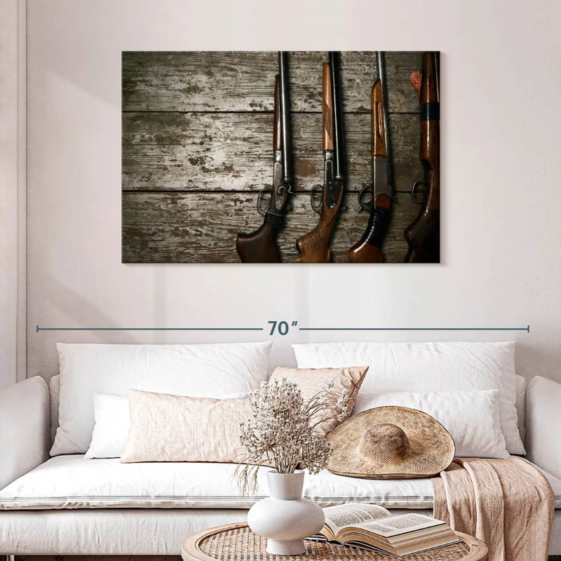 Senne Hunting Guns, 30" H x 45" W