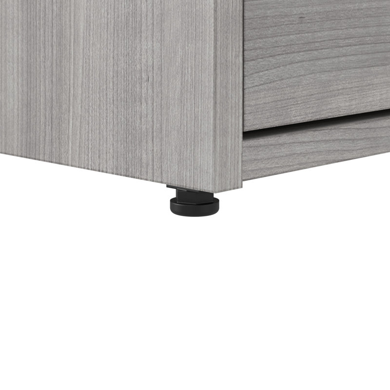 Bush Business Furniture Hustle 2 Drawer Lateral File Cabinet With Lock - Assembled, Platinum Gray