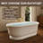 CASAINC 67"x 31.5" Vintage Freestanding Solid Surface Soaking Bathtub