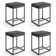 Ilminster Upholstered Counter Stool with Metal Frame