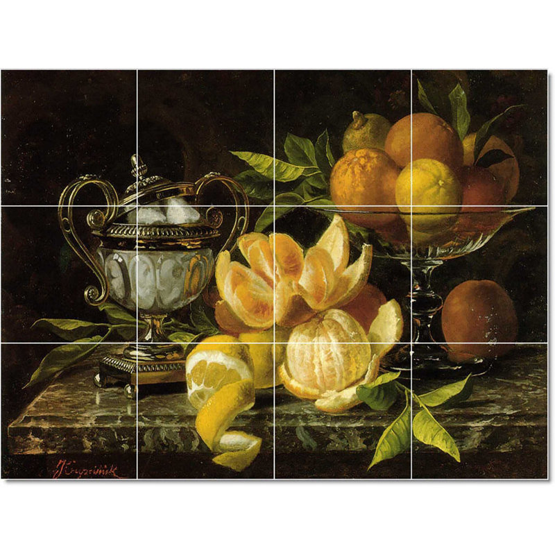 Carreau de peinture murale 48 po x 36 po 12 po x 12 po, Jean Capeinick W22202