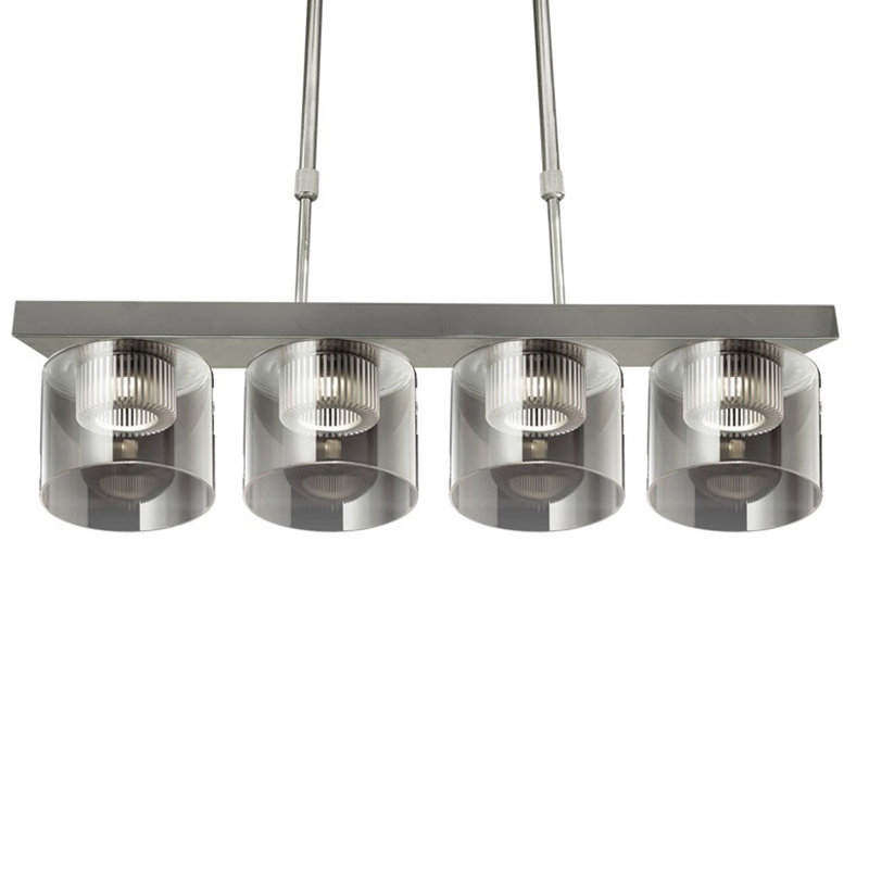 Bogard 4 - Light Nickel LED Kitchen Island Pendant