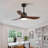Modern Ceiling Fan With Light 3 ABS  Blades Remote Control Reversible DC Motor With Dimmable LED-781741961