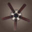 Ventilateur de plafond 52 po 52 po noir, industriel avec lumière et télécommande