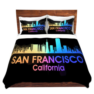 Ensemble de housse de couette city v san francisco california