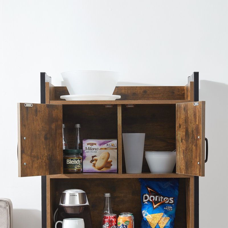 Mini armoire de rangement Yak About It Farmhouse, Brun / noir