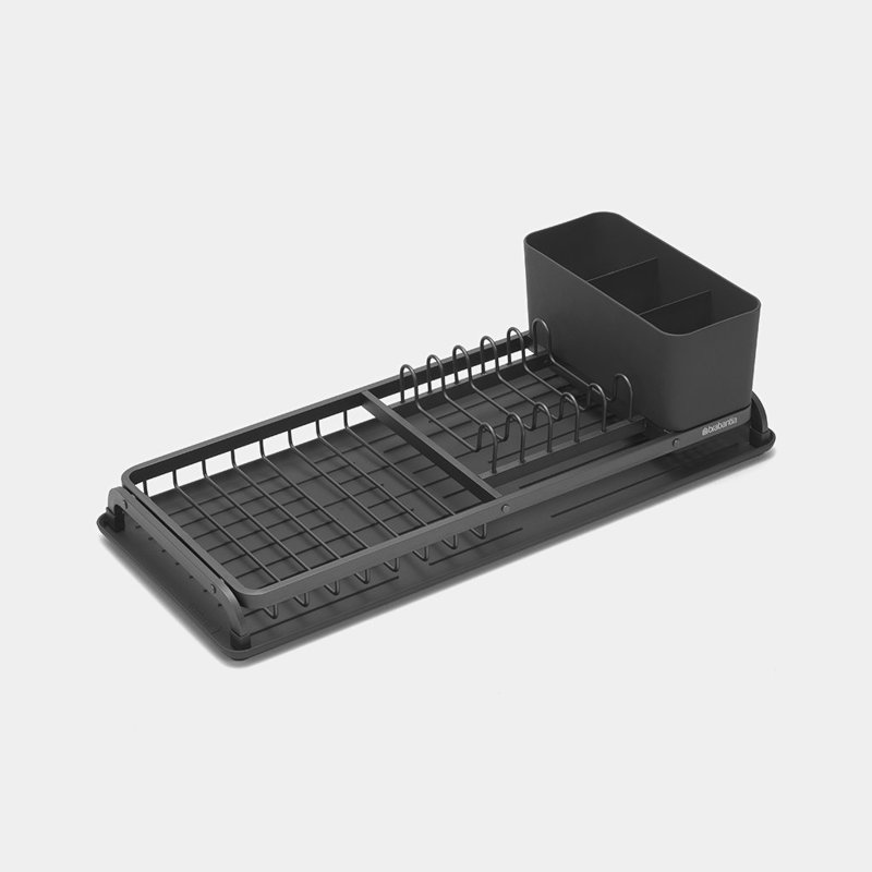 Brabantia Sinkside Compact Dish Drying Rack, Dark Grey