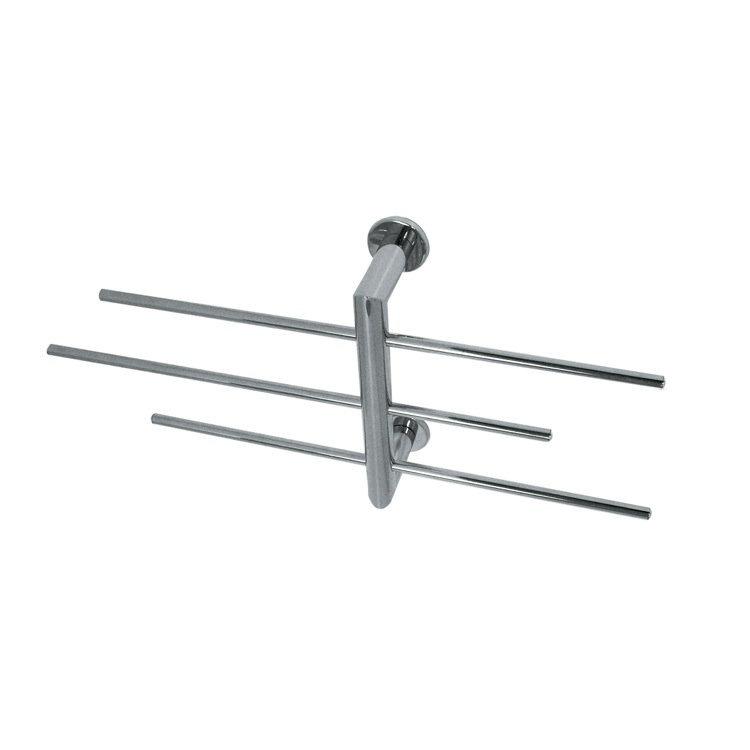 Porte-serviettes mural fluide, Chrome
