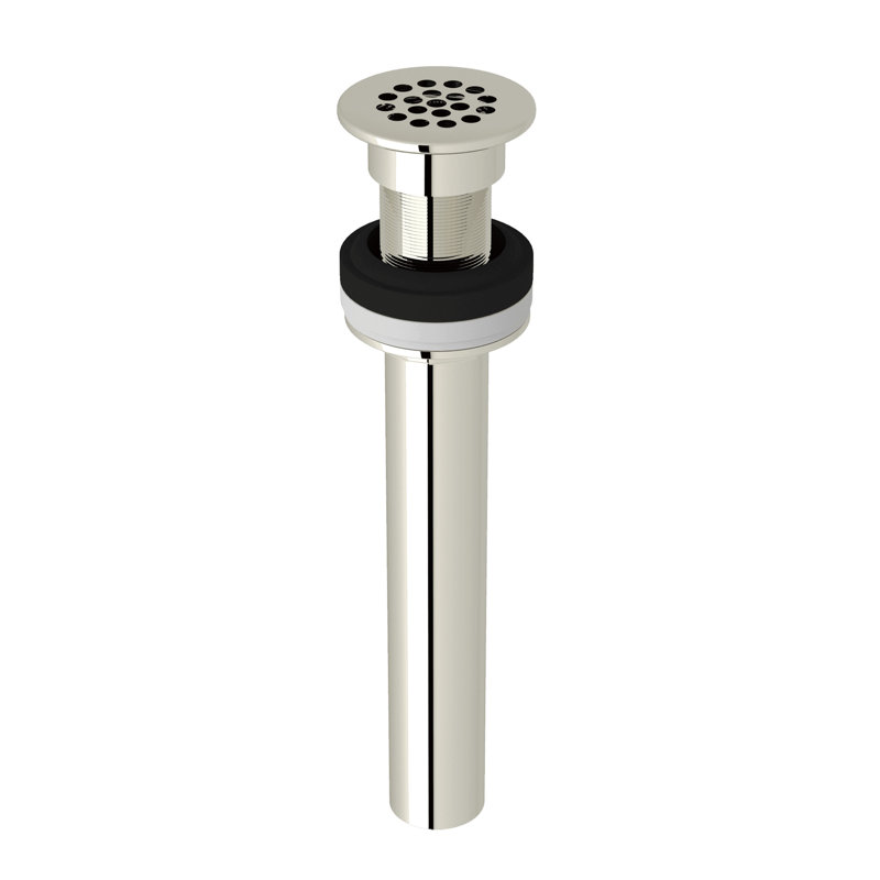 Rohl Lavatory Grid Drain Without Overflow, Polished Nickel