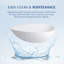 Deco 66.88'' x 33.5'' Freestanding Soaking Solid Surface Bathtub