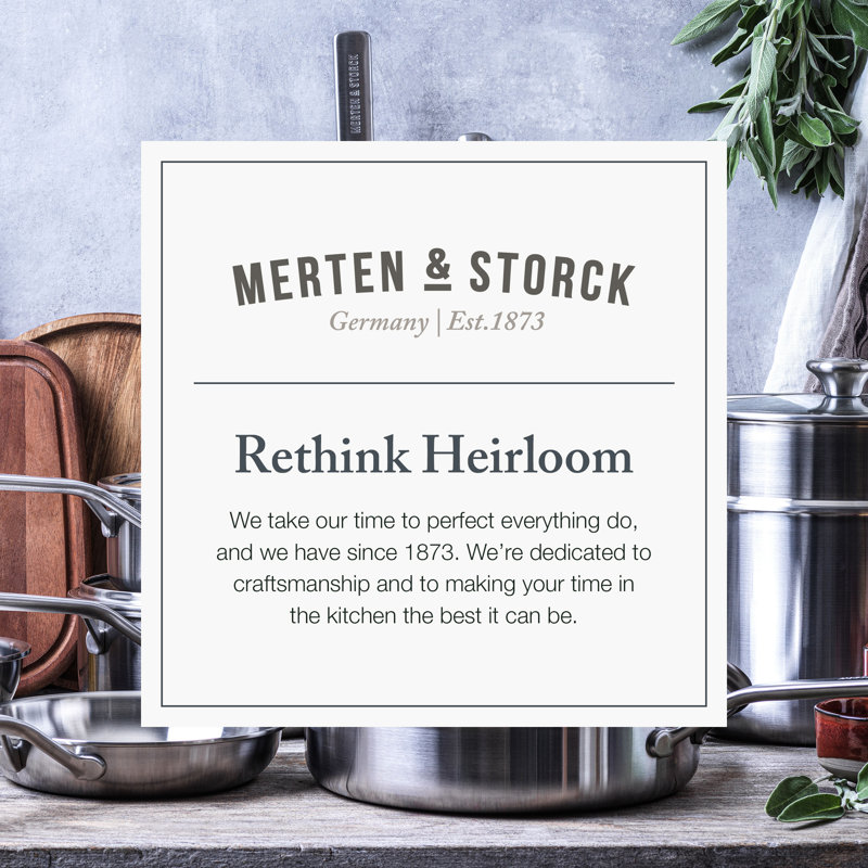 Casserole à induction en acier inoxydable avec couvercle Merten and Storck, 1,5 pte