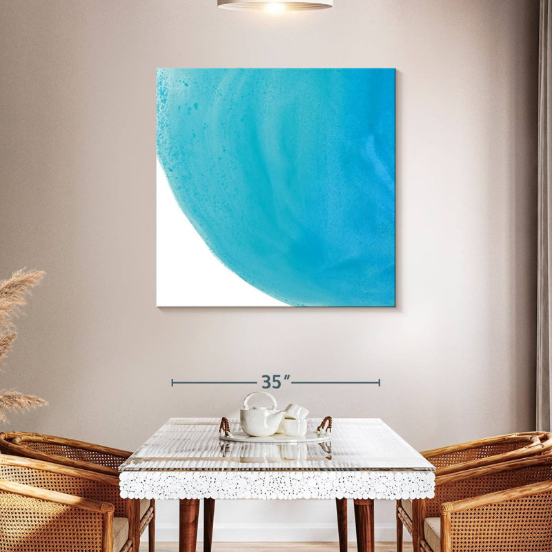 Avery Pools Of Turquoise IV, 39" H x 39" W