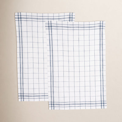Soverall Cotton Plaid Kitchen Towel Linen Set