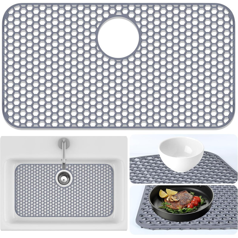 Tapis de protection pour évier - sous-comptoir d'évier de cuisine 25,79 po x 13,98 po