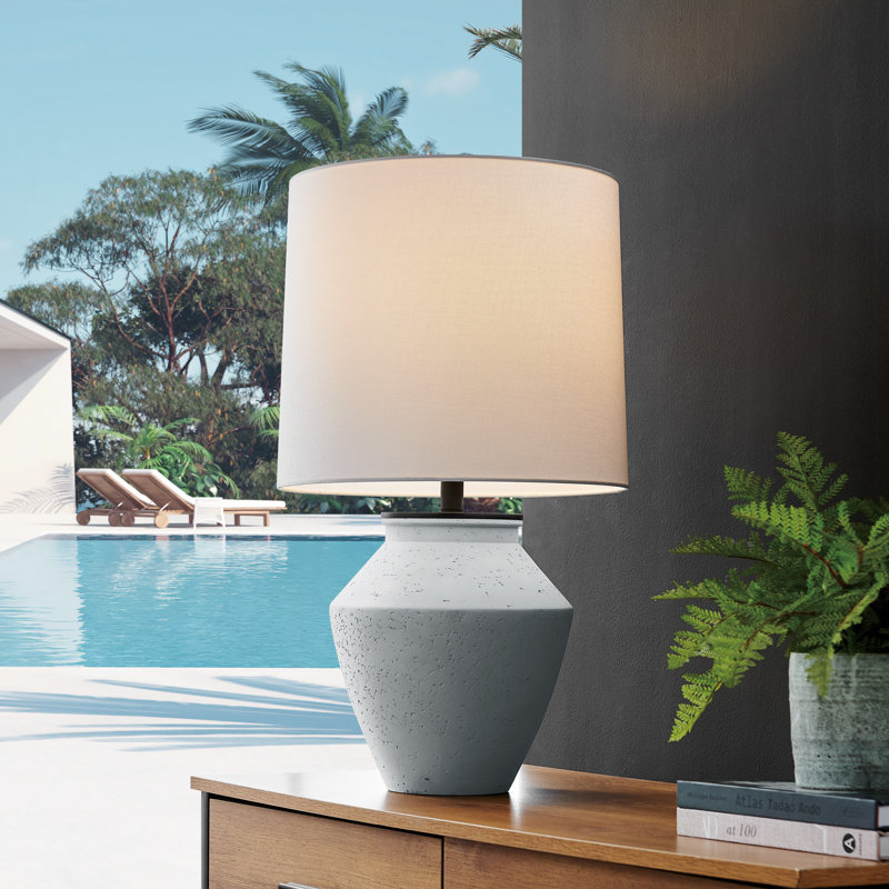 Glenn 26'' Battery Powered Integrated LED Outdoor Table Lamp