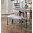 Dining Table Fabric Seat Rustic Style-874602407