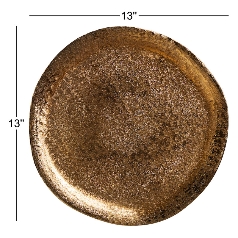 Plat de service Zadia, Or