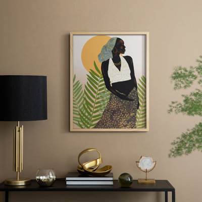 «Her Grace», reproduction encadrée - bois massif