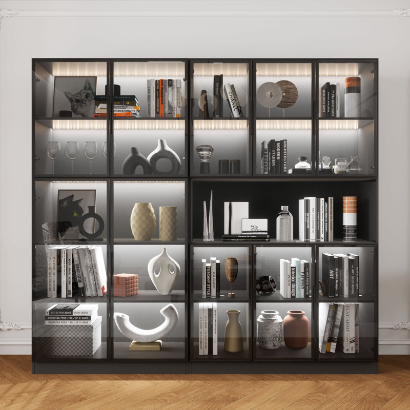 Knaresborough China Cabinet With Led Light, Black