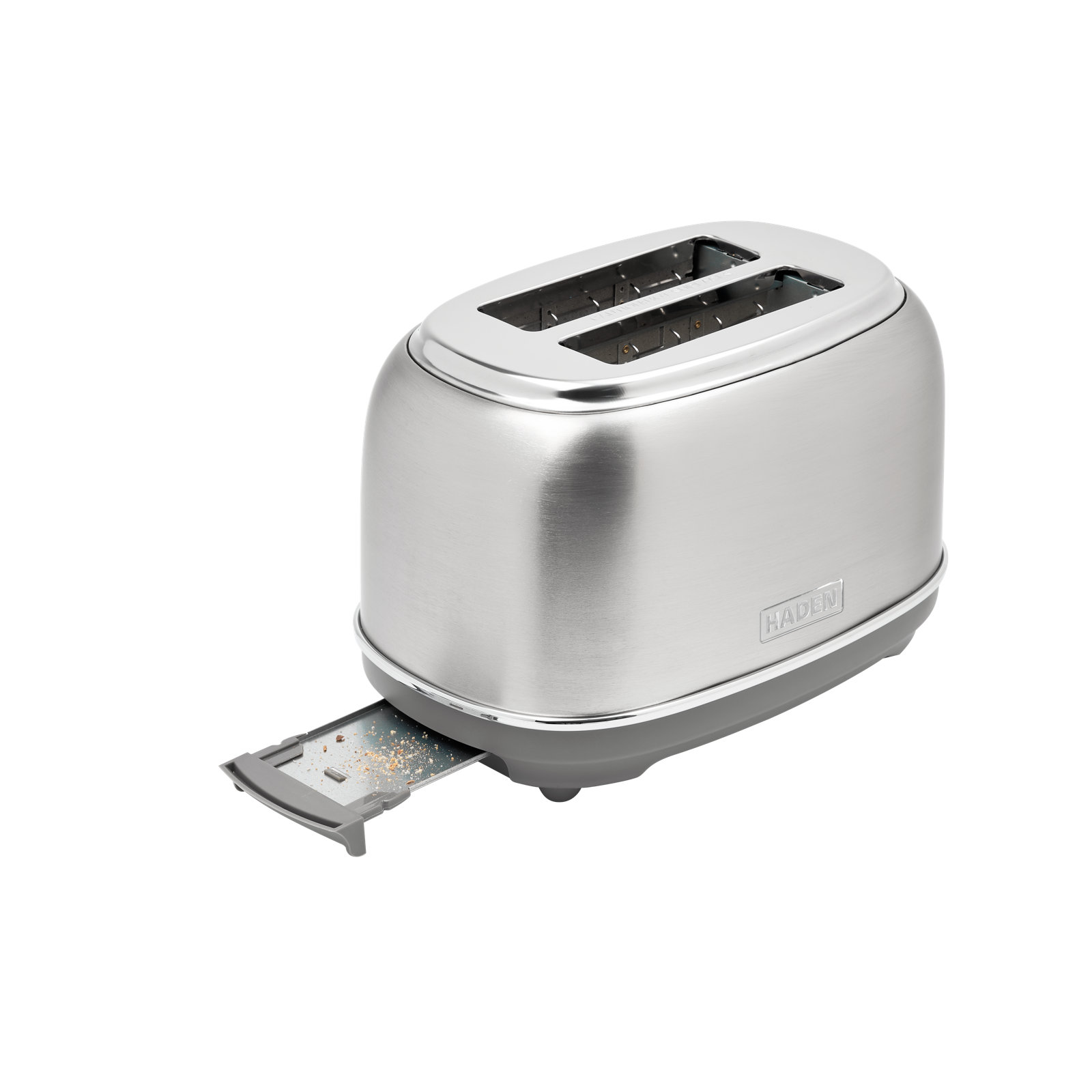 HADEN Heritage 2-Slice Wide Slot Toaster, Stainless Steel/Chrome