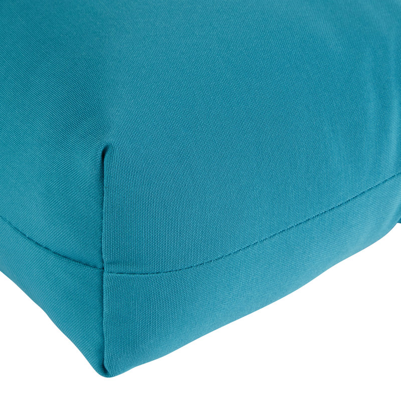 Coussin de chaise d'extérieur Lester, Sarcelle, 2, H 21 po x l 21 po x P 21 po