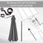 269cm Lighted Tilt Market Parasol-59257141-59257144