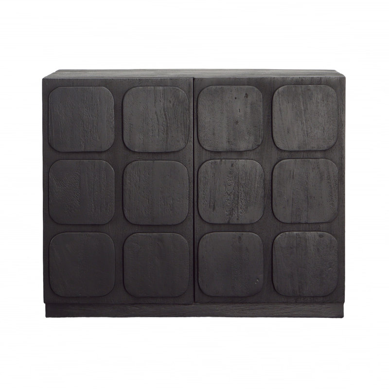 Eastwood Solid Wood Accent Cabinet, Black, 30" H x 36.5" W X 18" D