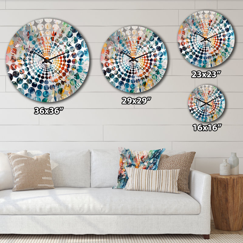 Zanthus - Horloge murale abstraite, Grand