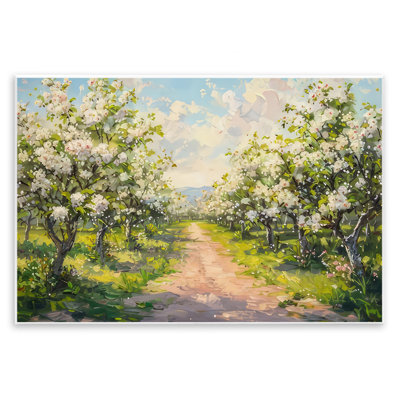 Chemin à travers les arbres en fleurs, plaque par LSR Creative Studio