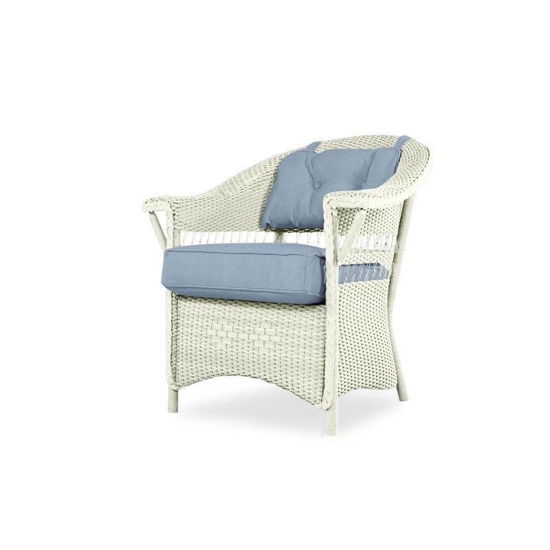 Nantucket Outdoor Dining Armchair, Callen Celadon, Ivory