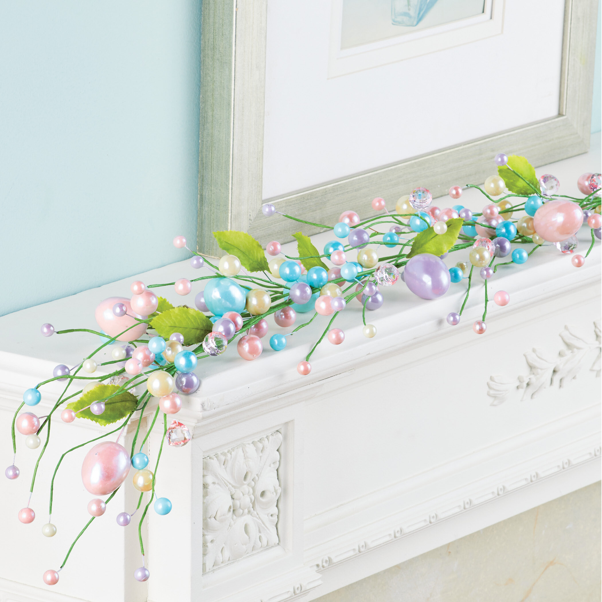 Primrue 60'' in. Faux Mixed Assortment Garland