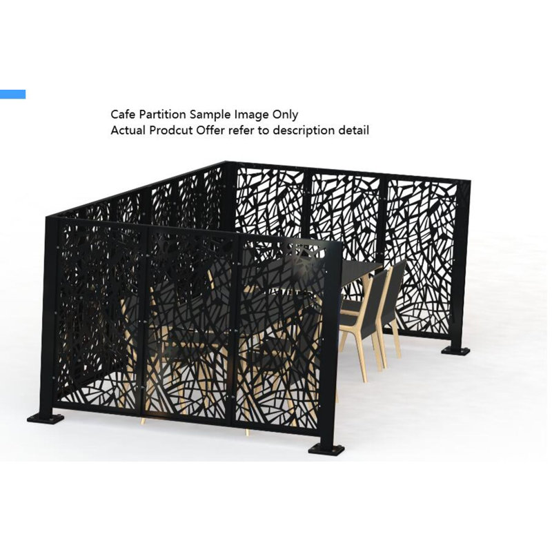 Cafe and Restaurant 3 Panel Office Partition