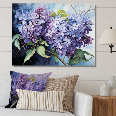 Lilas, minimalisme, rêve IV sur toile