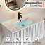 Ensemble de meuble-lavabo mural 36 "avec comptoir, robinet et bonde, armoire flottante-1703950493