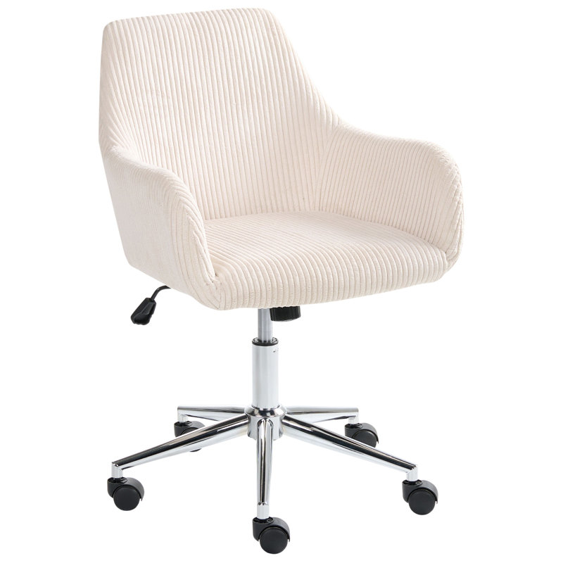 Office Chair, Light Beige Corduroy