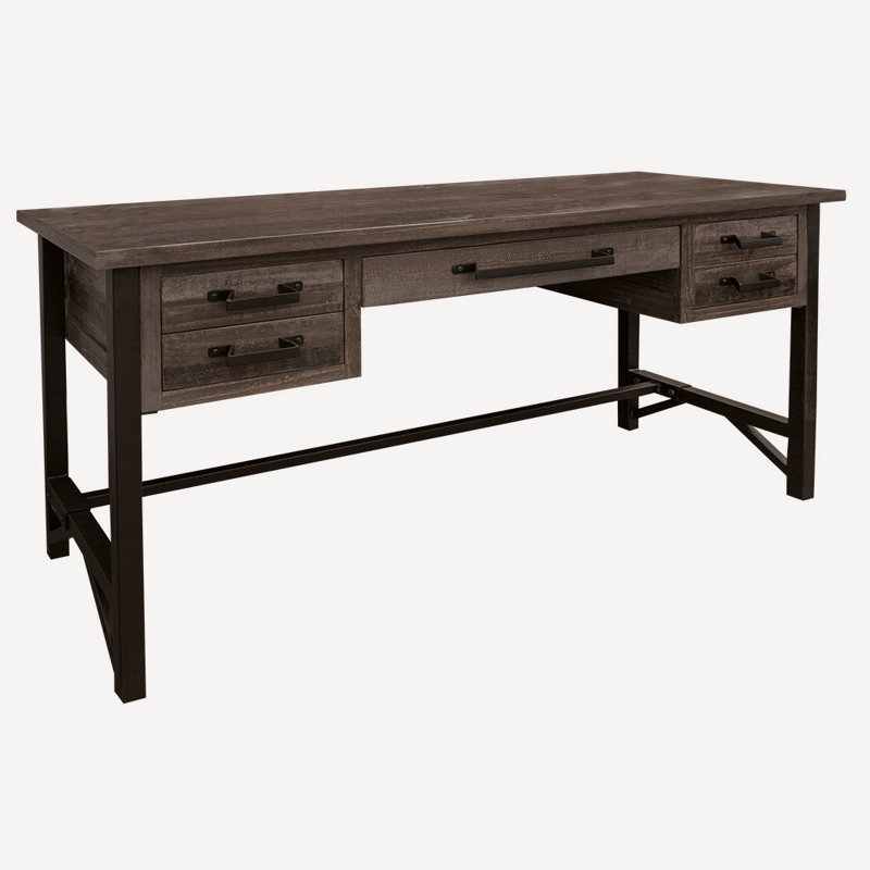 Bureau en bois massif Sabetha