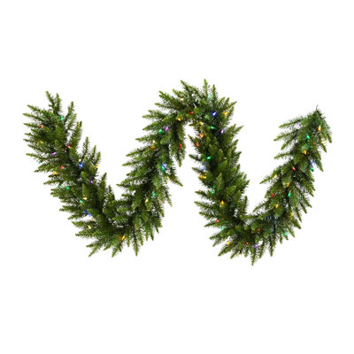 Vickerman Artificial Camdon Fir Garland 108'' in. Lighted Faux Mixed Assortment Garland