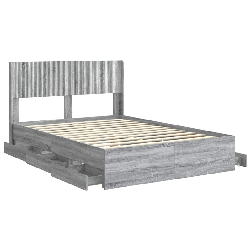 Bed, Super King (6'), Grey Sonoma